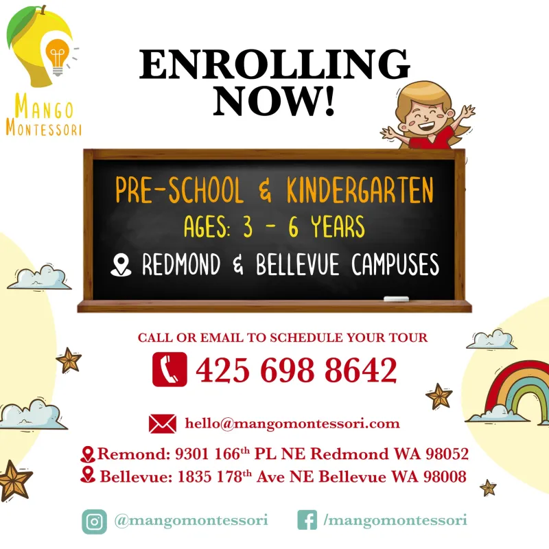 Montessori school now enrolling
